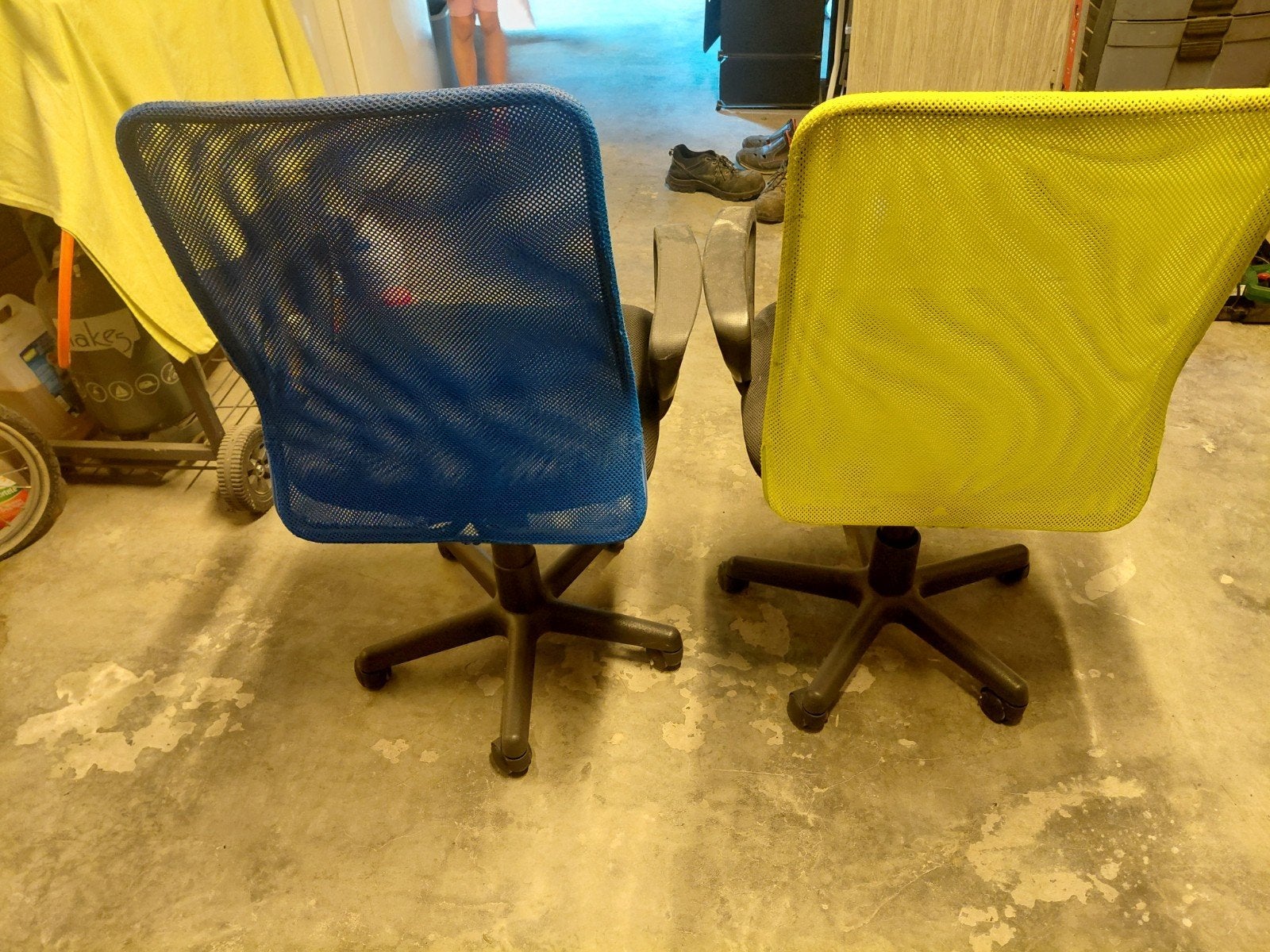 chaise de bureau, Maison & Meubles, Chaises de bureau, Enlèvement ou Envoi, Utilisé, Bleu, Chaise de bureau