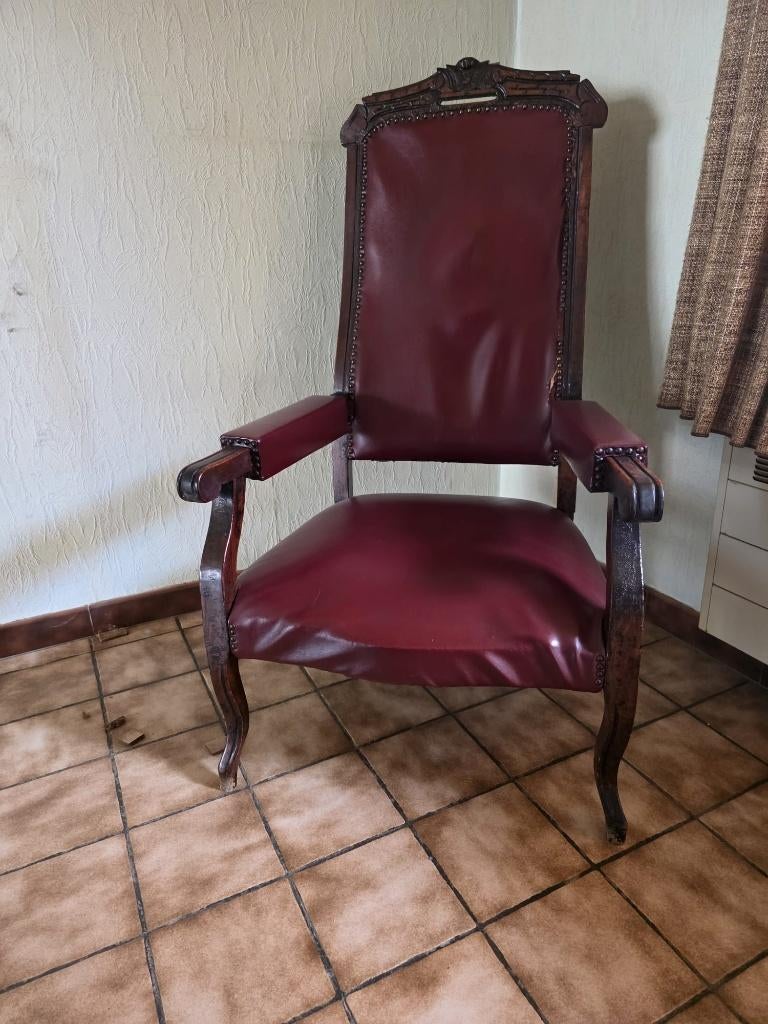 Relaxzetel, Huis en Inrichting, Fauteuils, Ophalen, Gebruikt, Leer