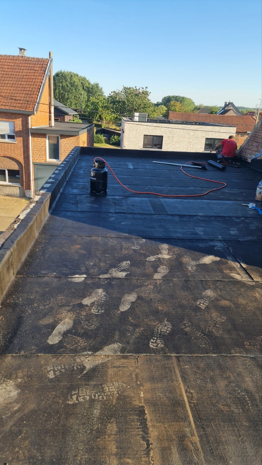 Travaux toiture plat EPDM roufing isolation, Enlèvement ou Envoi