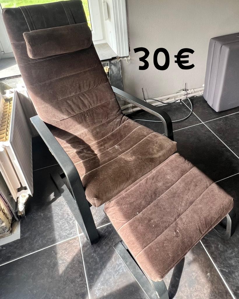 Fauteuil relax avec repose pieds, Enlèvement, Comme neuf