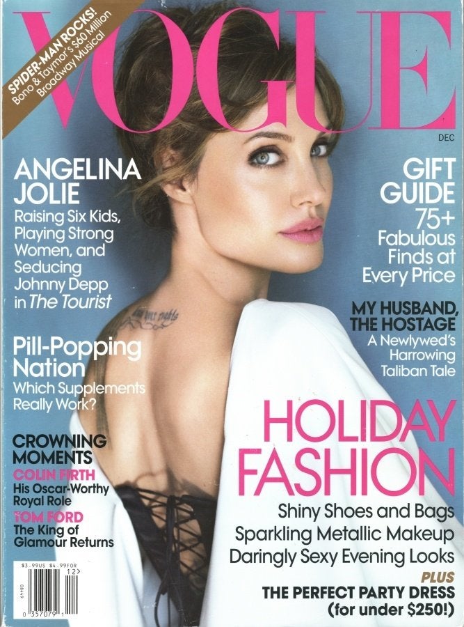 Vogue (US) - December 2010 - Angelina Jolie, Ophalen of Verzenden, Zo goed als nieuw, Damesbladen