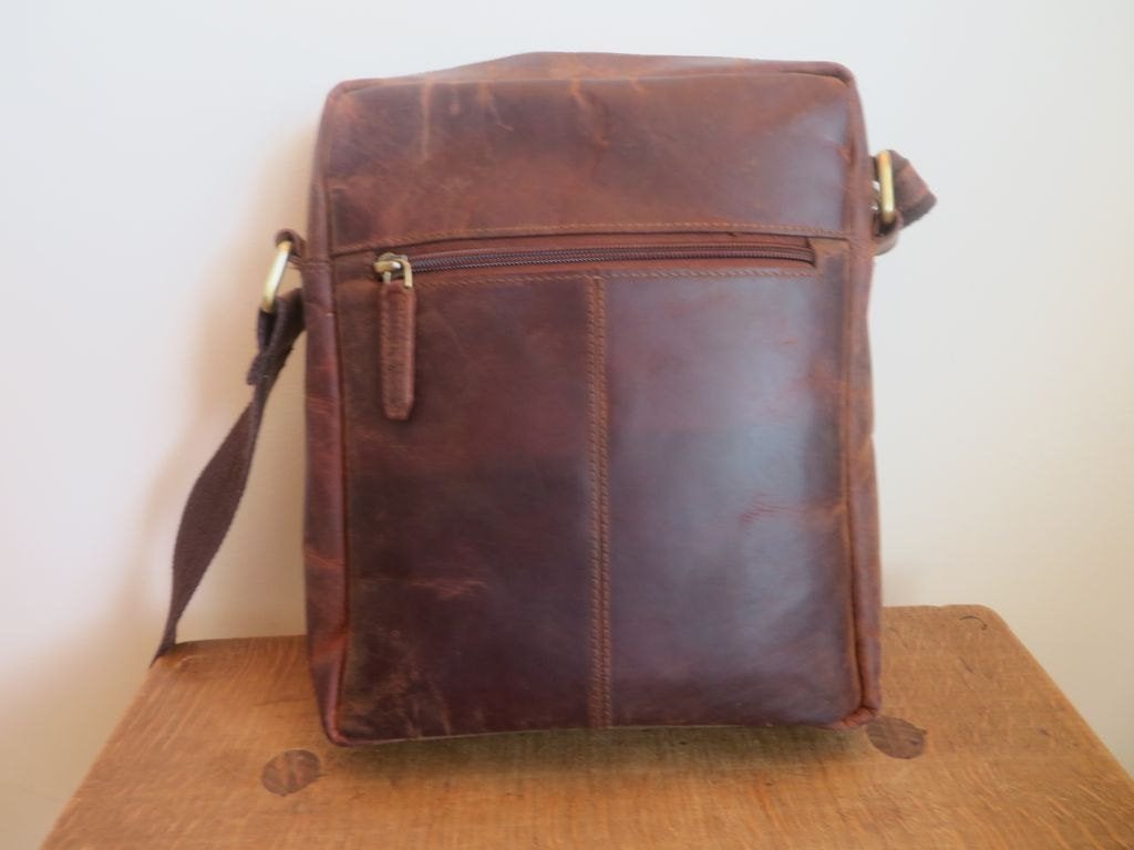 Sacoche cuir style vintage, pour homme, Autres marques, Cuir, Comme neuf, Brun