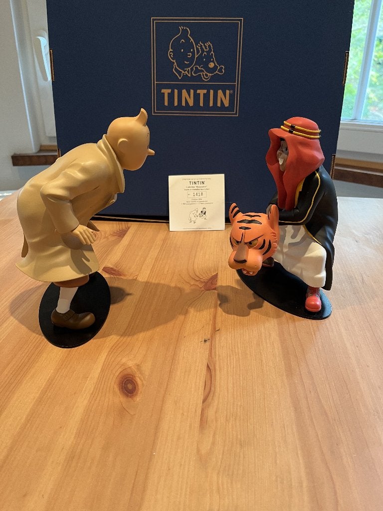 Tintin et Abdallah face à face Collection "Rencontres", Collections, Enlèvement, Tintin, Comme neuf, Statue ou Figurine