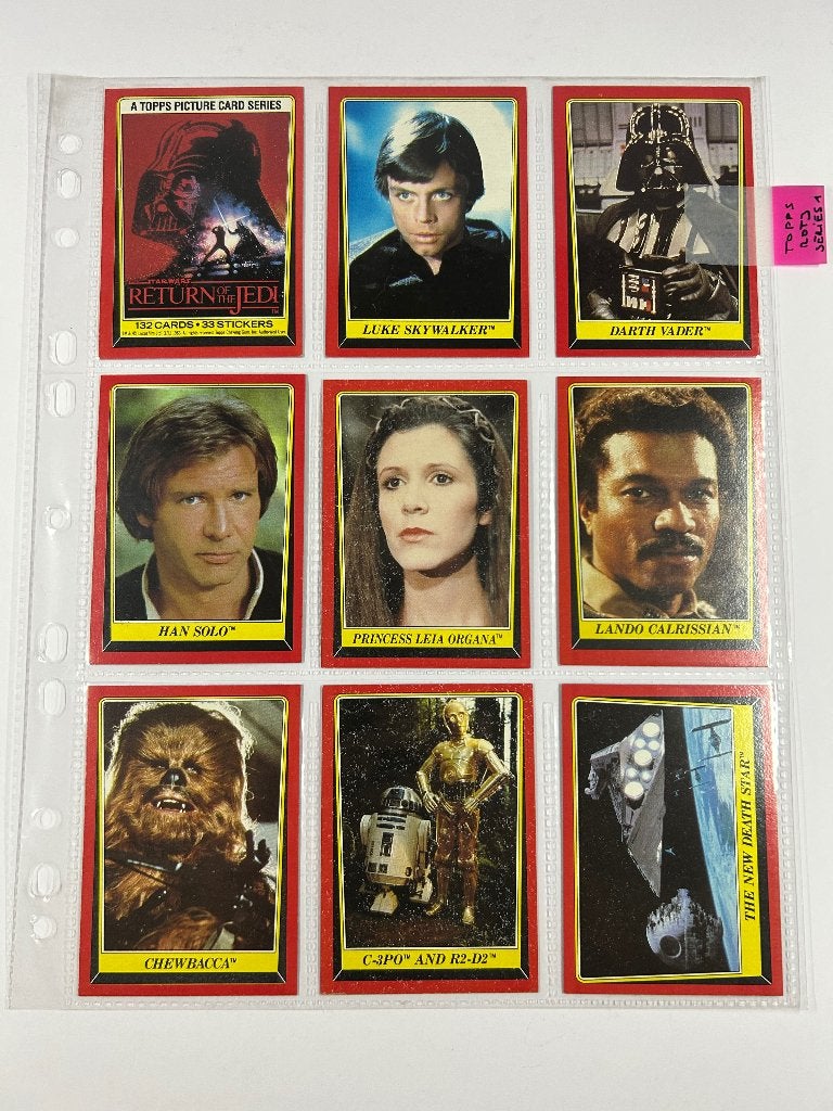 Topps 1983 Star Wars Return of the Jedi Series 1 complete, Verzamelen, Ophalen of Verzenden, Gebruikt, Overige typen