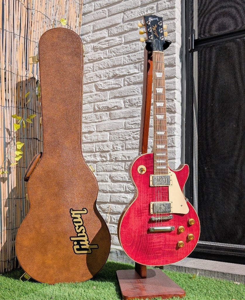 Gibson Les Paul Standard 50s Translucent Fuchsia, Muziek en Instrumenten, Ophalen of Verzenden, Zo goed als nieuw, Solid body