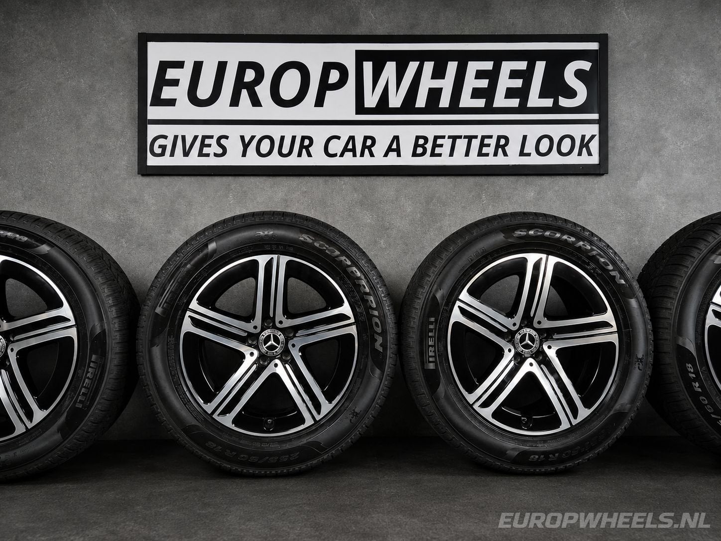 18 inch Mercedes GLC Hybrid X254 C254 velgen winterbanden, Auto-onderdelen, Banden en Velgen, 18 inch, Gebruikt, -, -