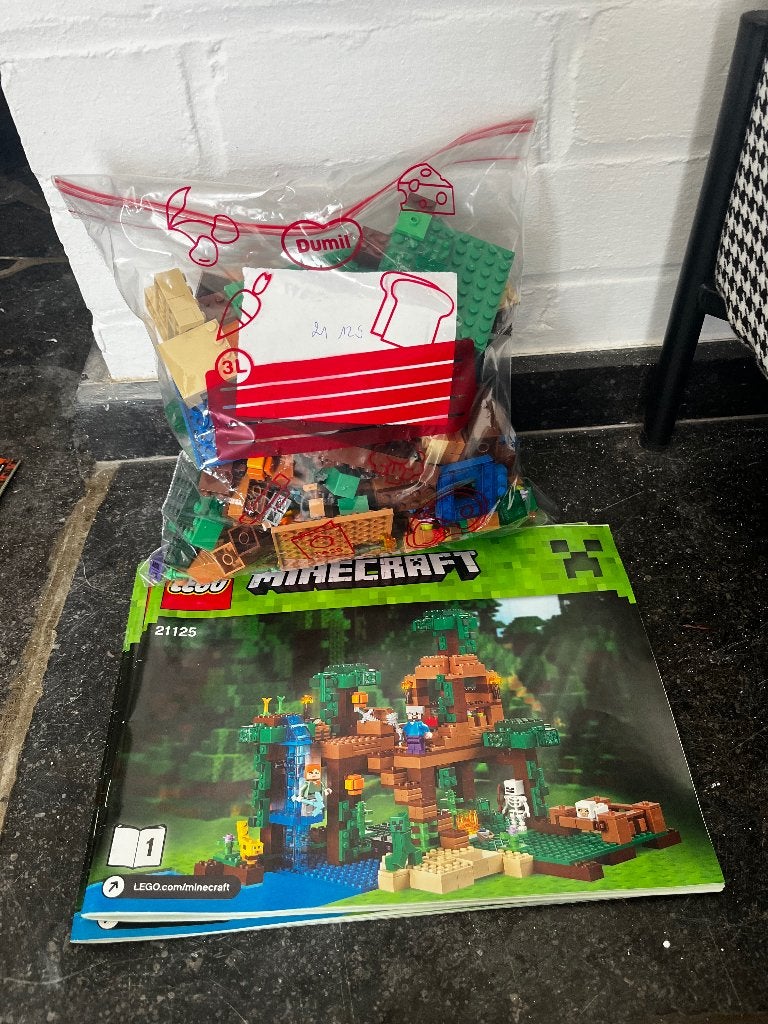 Lego Minecraft 21125 La cabane dans l'arbre, Enlèvement ou Envoi, Minecraft, Lego, Ensemble complet