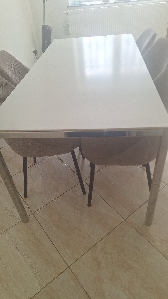 Table salle a manger, 150 à 200 cm, Cinq personnes ou plus, Verre, Enlèvement