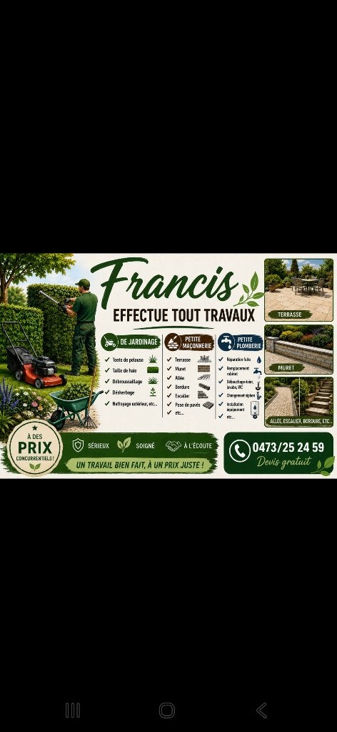Jardinage, Enlèvement