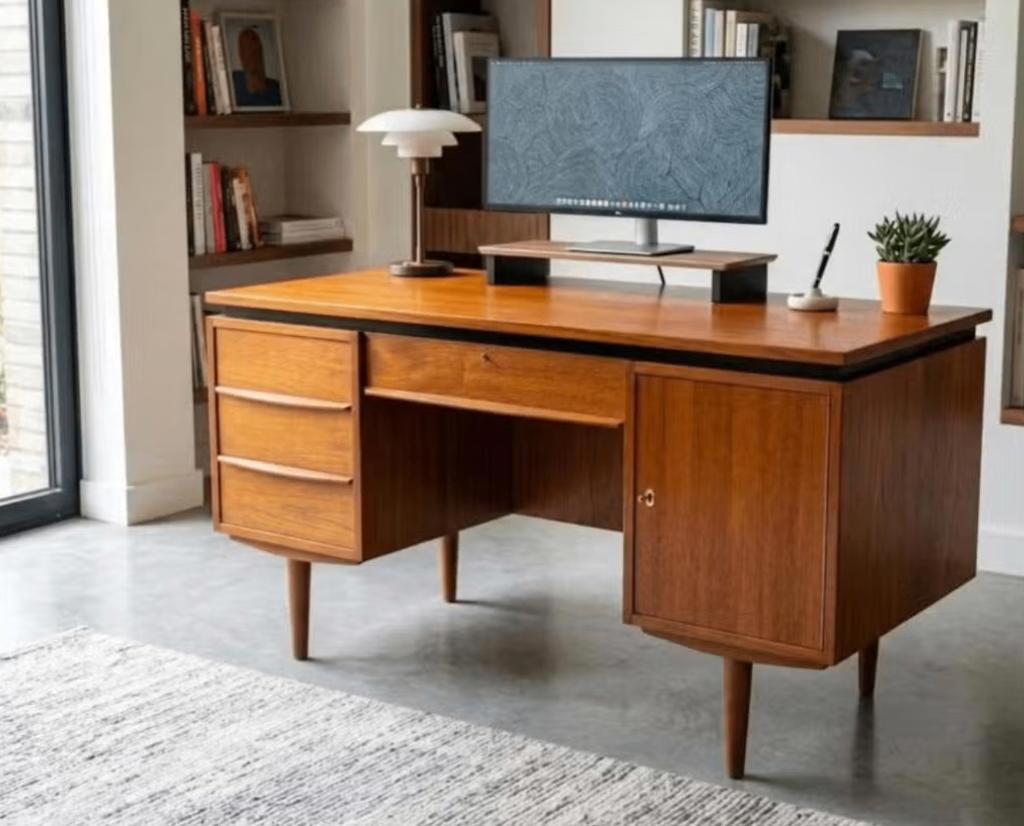 vintage bureau, Huis en Inrichting, Bureaus, Vintage, Ophalen