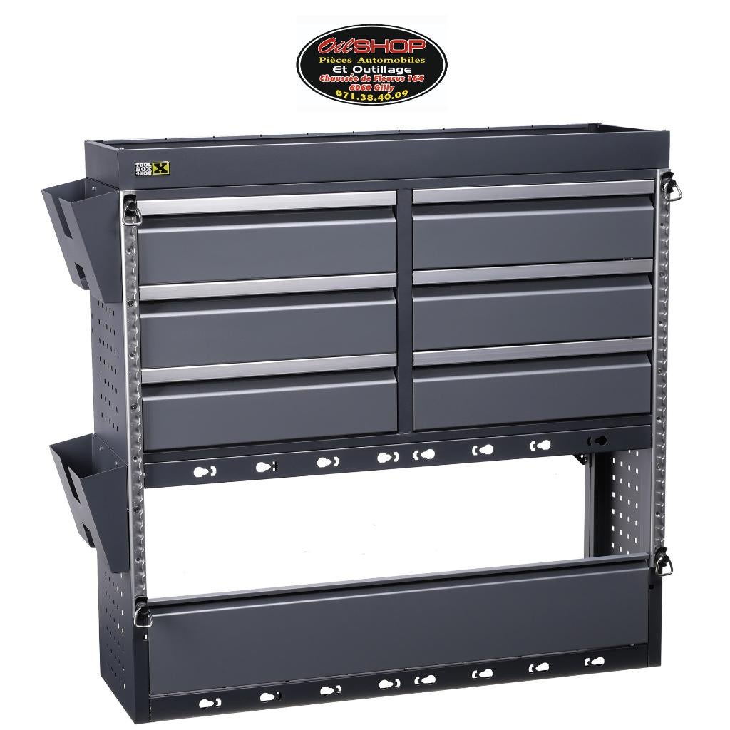 Armoire encastrable universelle pour fourgon 6 tiroirs, Ophalen, Nieuw