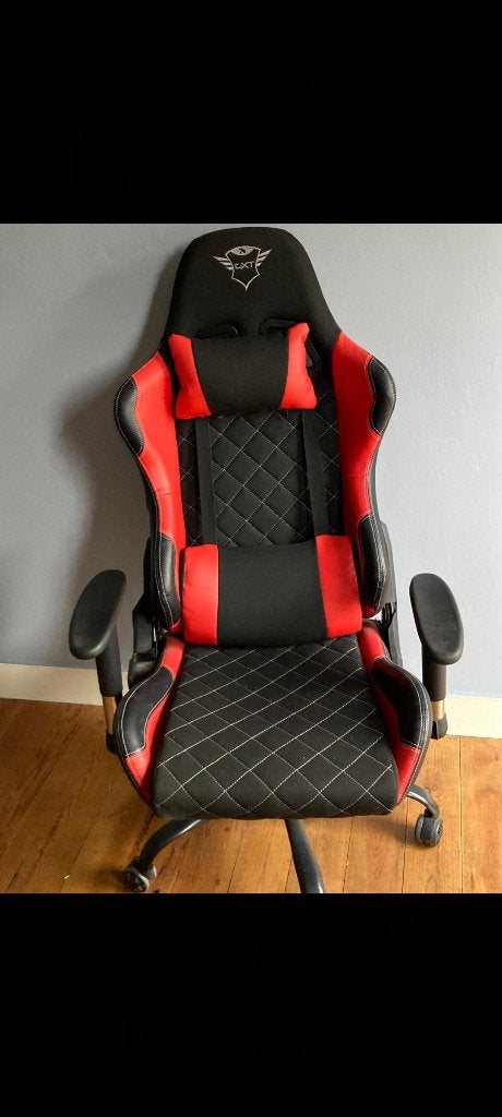 Chaise gaming trust gxt, Rouge, Comme neuf, Chaise de bureau de gaming, Enlèvement