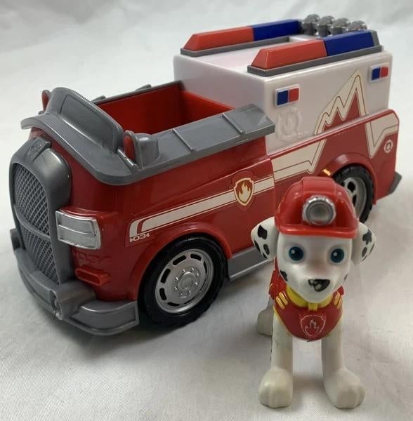 Jouet pour véhicule ambulancier PAW Patrol Marshall, Envoi, Comme neuf
