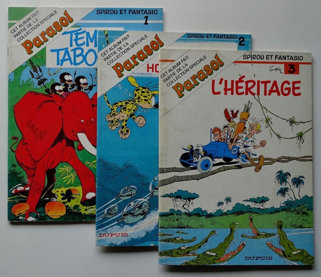 3 albums souples Spirou et Fantasio, Plusieurs BD, Enlèvement, Utilisé, Franquin