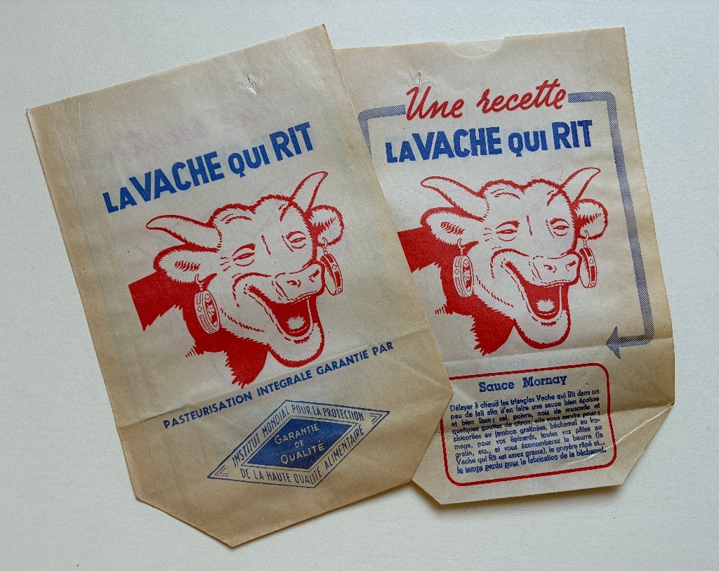 VACHE QUI RIT 2 sachets avec MENU, Collections, Marques & Objets publicitaires, Envoi, Comme neuf