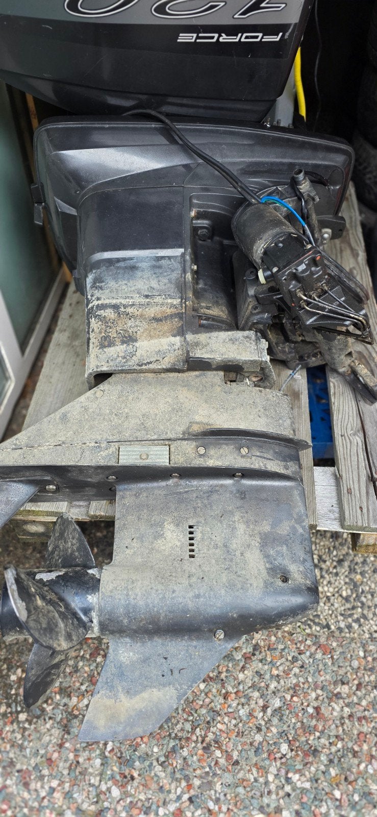 mercury force 120pk-2 takt motor voor onderdelen,reparatie r, Ophalen, Gebruikt