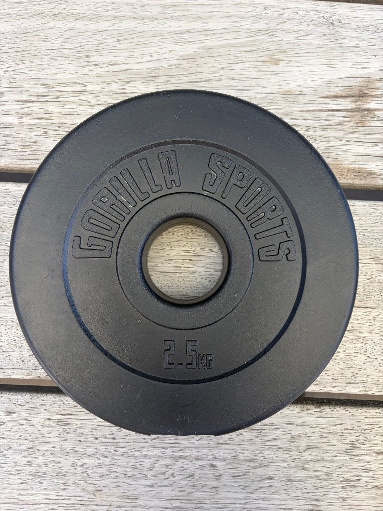Olympische Halterschijf 2,5 kg Kunststof – 50/51 mm, Sport en Fitness, Fitnessmaterialen, Ophalen, Zo goed als nieuw, Halterschijven