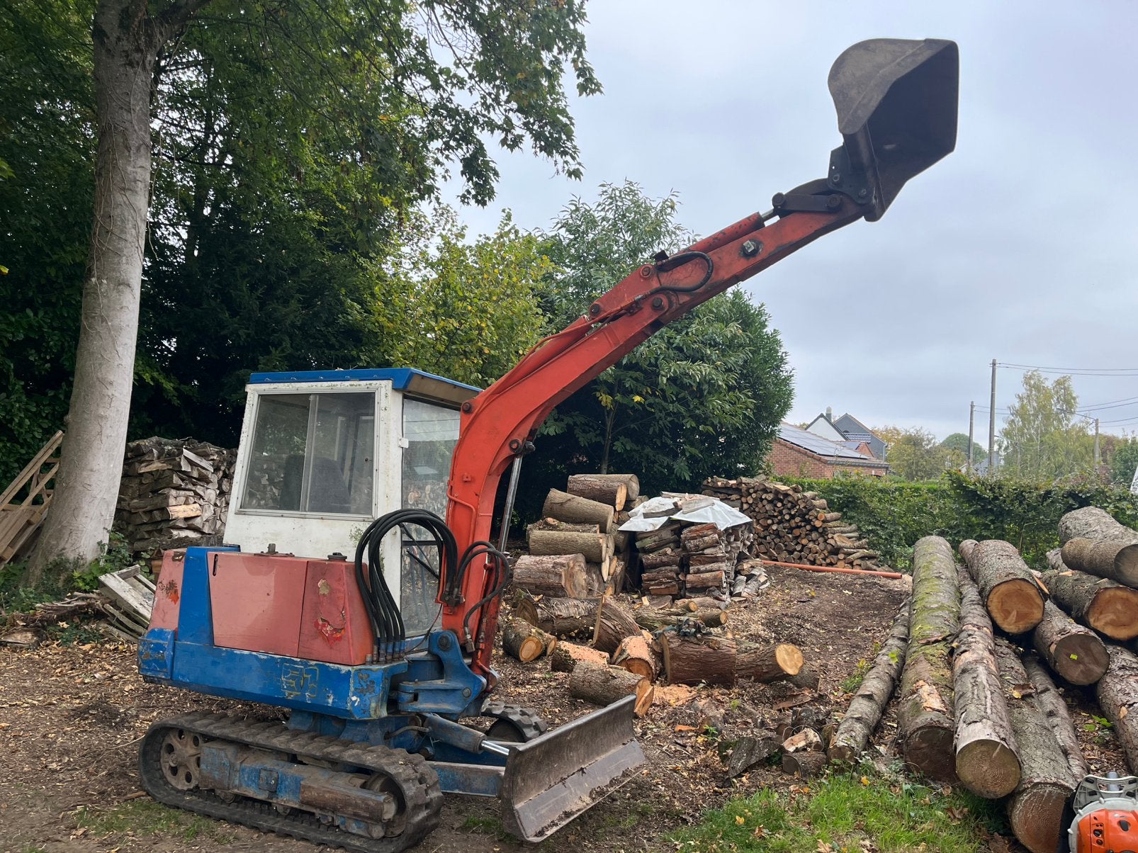 Mini pelle kubota 2t5 kh51, Enlèvement