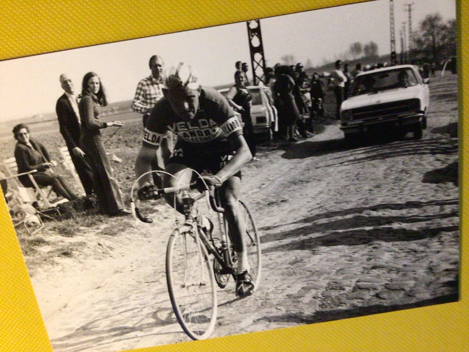 wielerfoto michel pollentier roubaix, Ophalen of Verzenden, Zo goed als nieuw
