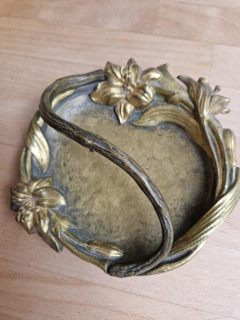 Vide poche art deco en bronze, Antiquités & Art, Enlèvement, Bronze