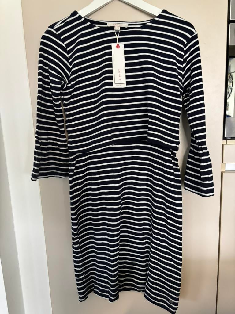 Nieuw zwangerschapskleedje Esprit, maat XS/S, Blauw, Jurk, Nieuw, Ophalen of Verzenden