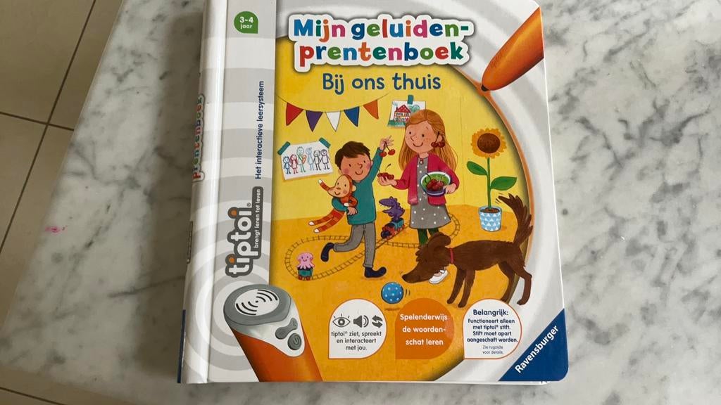 Tiptoi geluidenprentenboek Bij ons thuis, Ophalen of Verzenden, Zo goed als nieuw