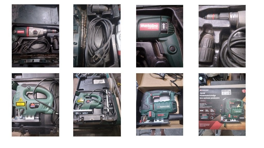 Boormachine, schaafmachine, verstekzaag..., Klopboormechanisme, Ophalen, Boormachine, Gebruikt