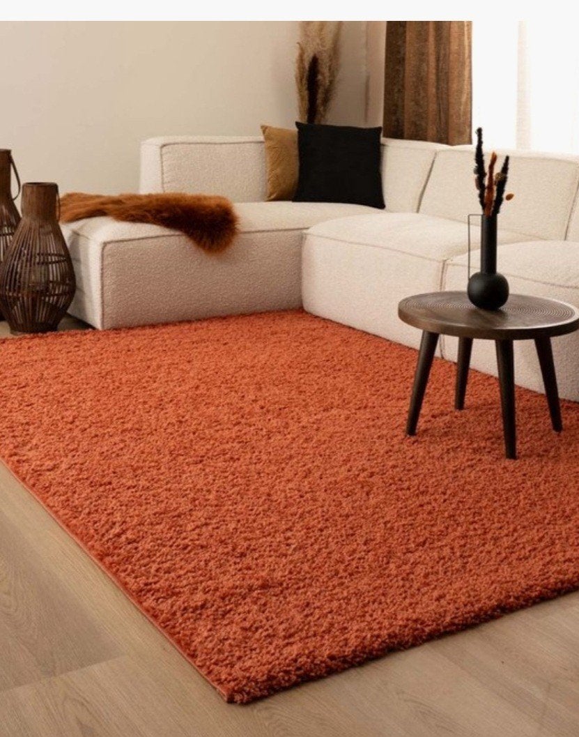 hoogpolig tapijt 200 x 300 cm, 200 cm ou plus, 200 cm ou plus, Rose, Comme neuf