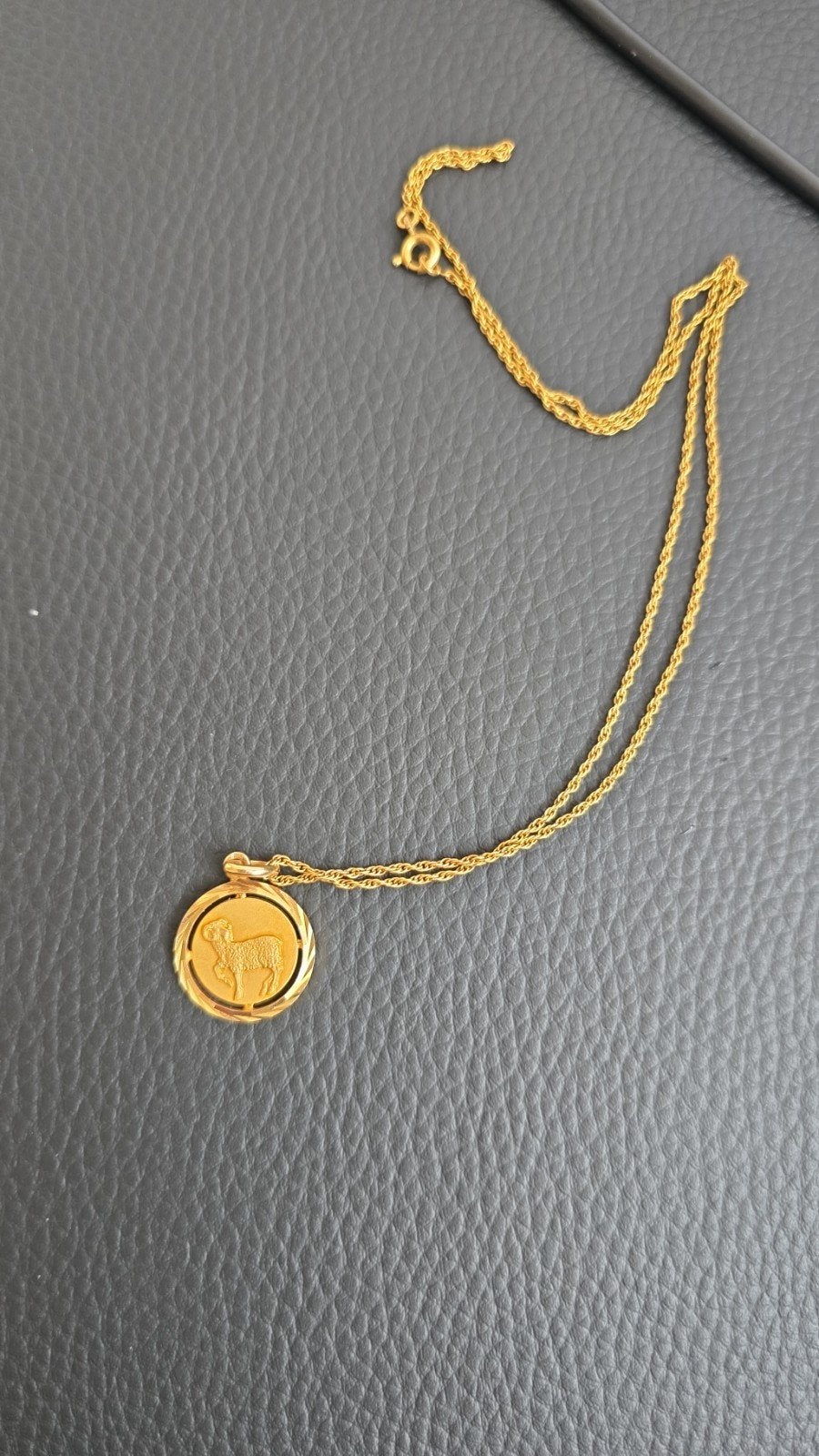 Gouden ketting en hanger, Bijoux, Sacs & Beauté, Colliers, Enlèvement