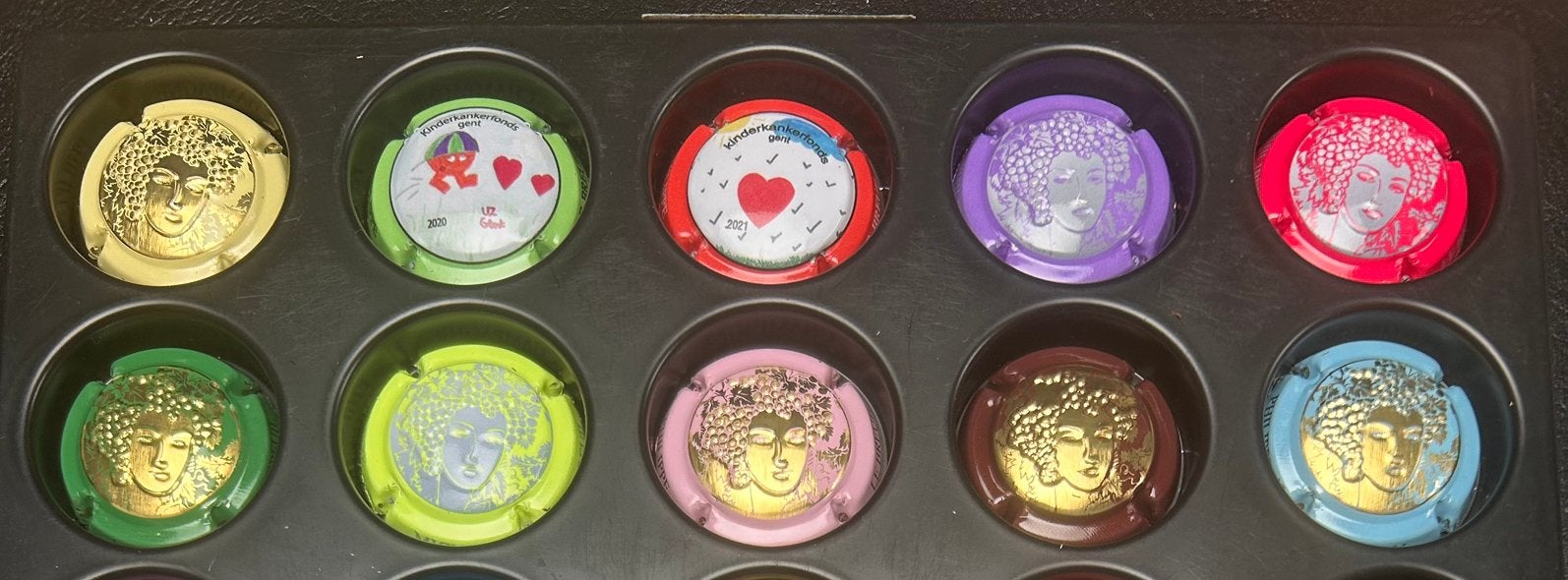 10 mooie champagne capsules, Ophalen of Verzenden