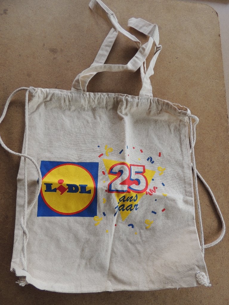 Sac en tissu Lidl 25 ans, Verzamelen, Supermarktacties, Lidl, Ophalen