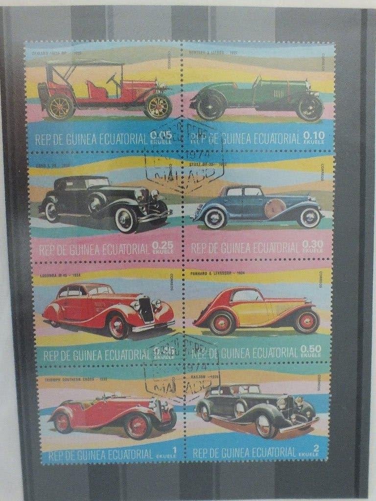 Rep De Guinea Ecuatorial auto's 1977, Ophalen of Verzenden, Gestempeld, Auto's