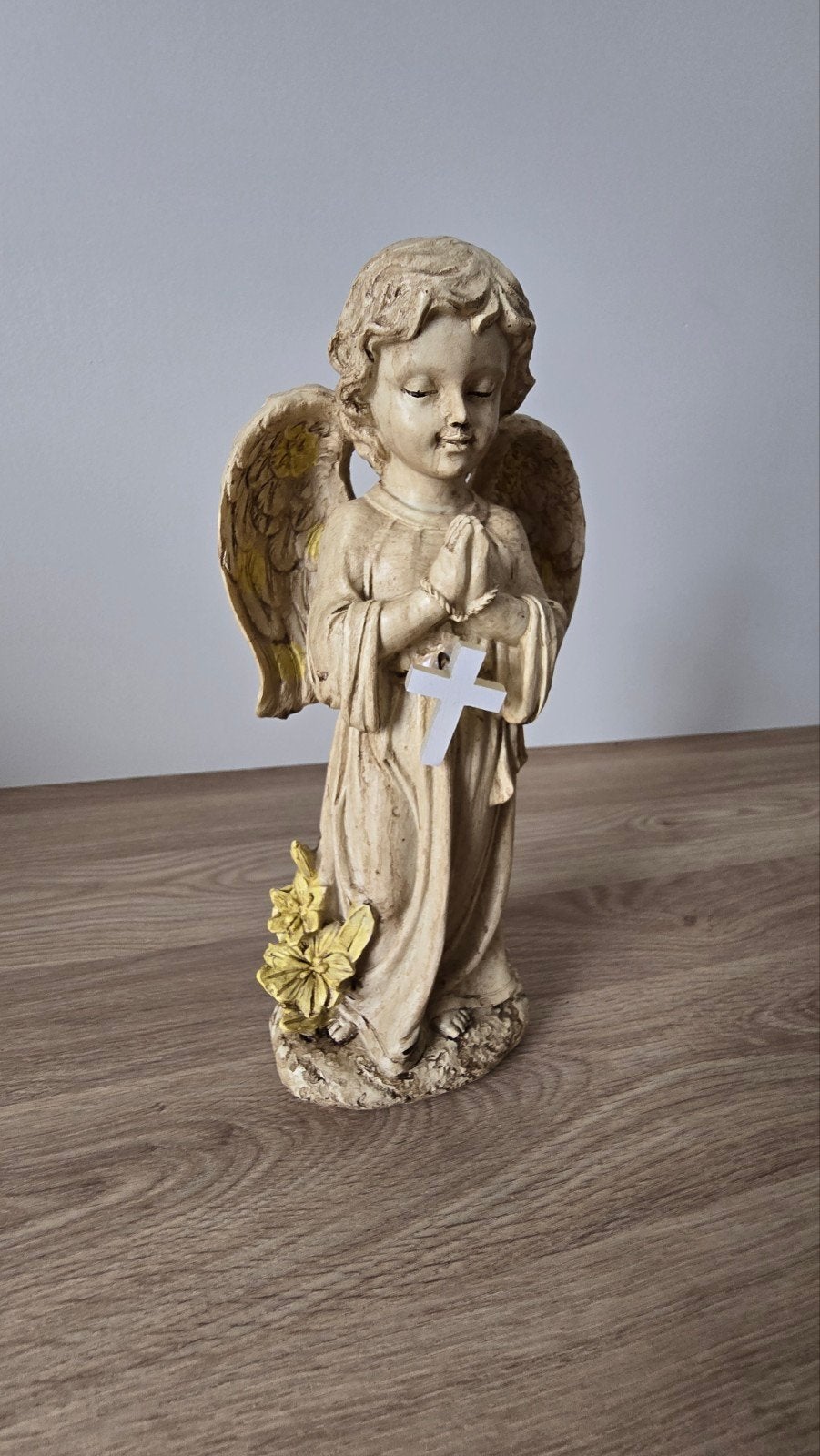 Sfeervol Biddend Engel Tuinbeeld op Zonne-energie (LED), Collections, Statues & Figurines, Enlèvement ou Envoi, Neuf