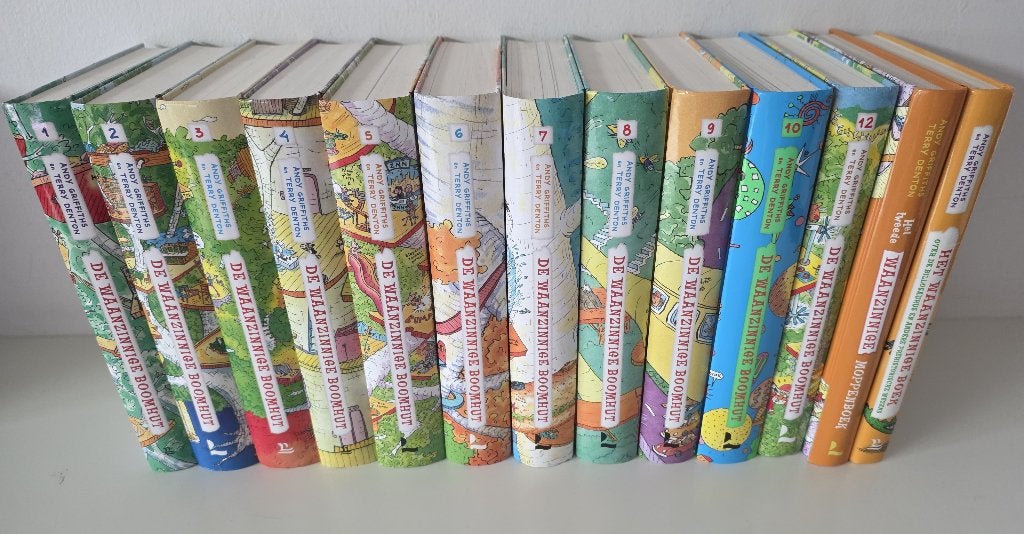13 jeugdboeken : De Waanzinnige Boomhut, Ophalen of Verzenden