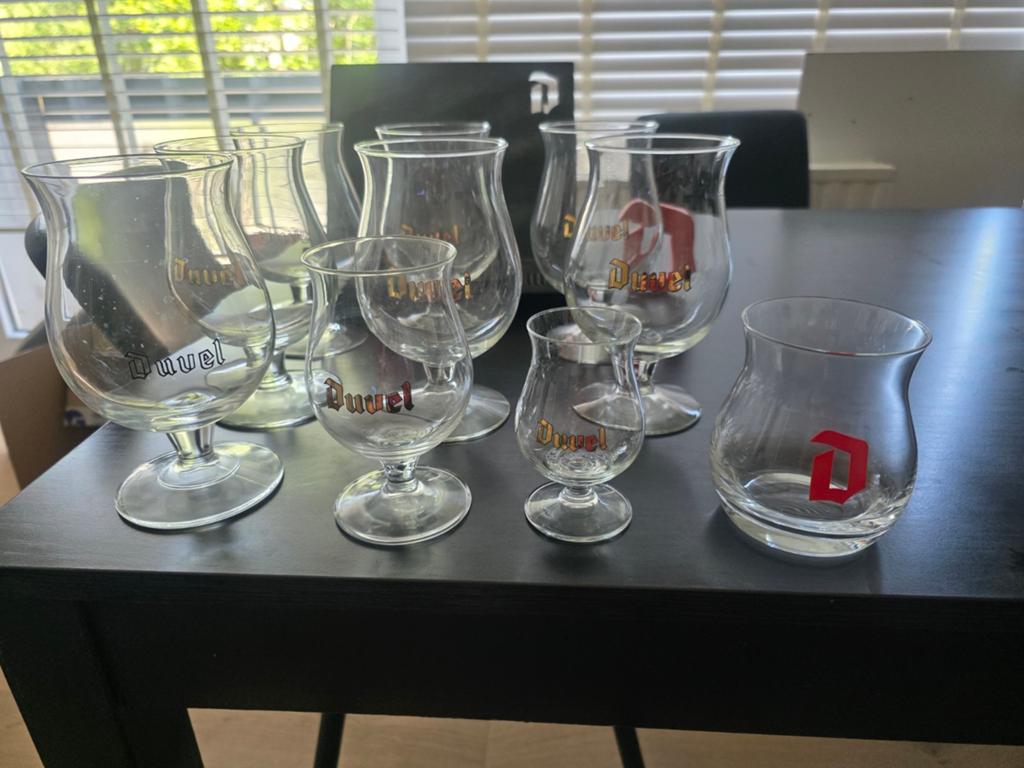 Duvel glazen, bord en aftrekker, Verzamelen, Ophalen