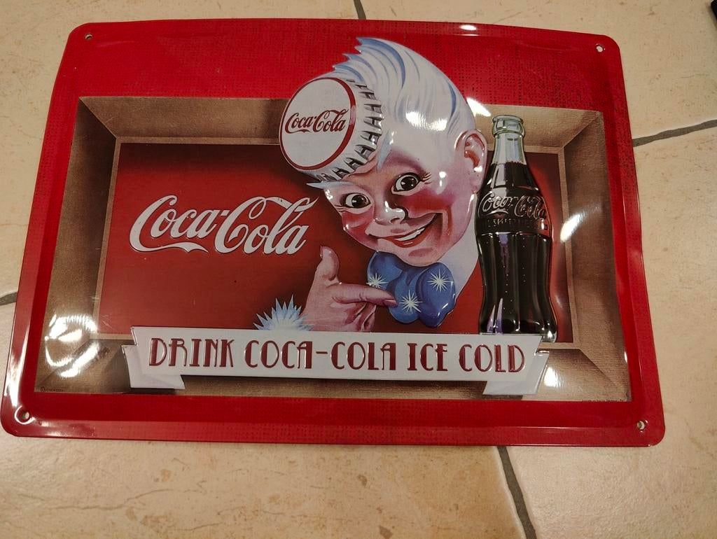 Coca cola metalen plaat, Enlèvement