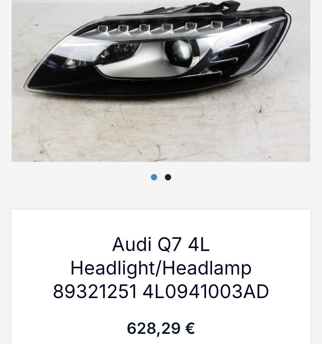 Audi Q7 luce, Autos : Pièces & Accessoires, Éclairage, Enlèvement ou Envoi, Audi