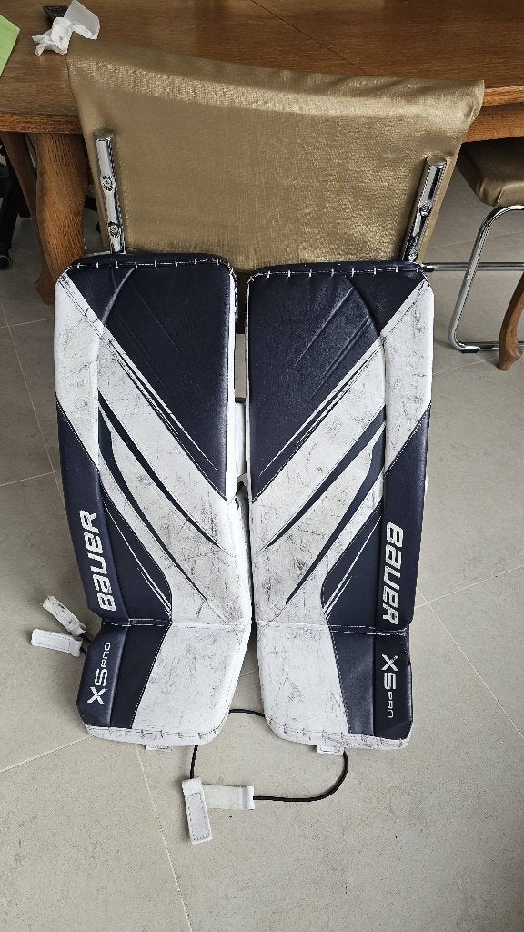 ​Bauer Vapor X5 Pro Goalie Leg Pads – Int 31+ Medium, Sport en Fitness, Gebruikt, Ophalen of Verzenden, Bescherming