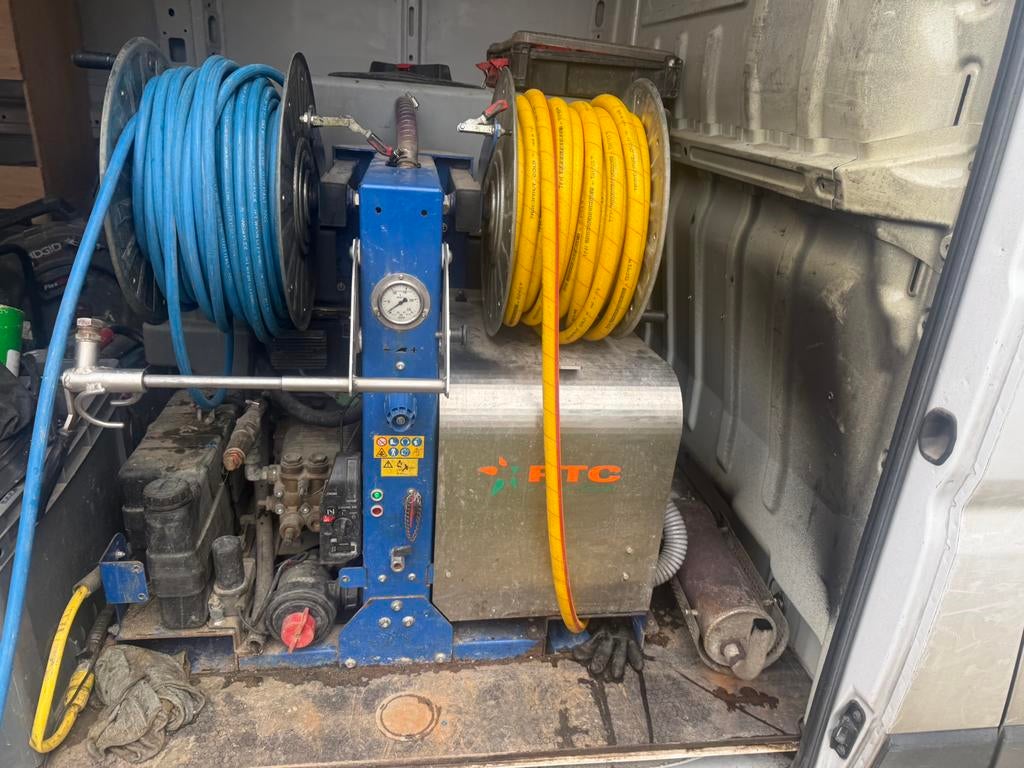 Riool inbouwmachine, Ophalen
