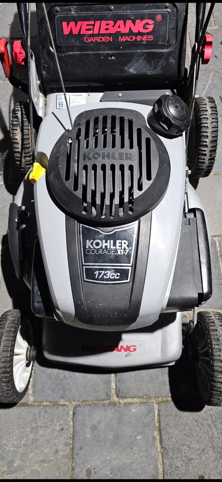 Bijna nieuwe zelftrekker Kohler Xt7 3 in 1, Tuin en Terras, Ophalen, Cirkelmaaier, Zo goed als nieuw, Benzine-grasmaaier