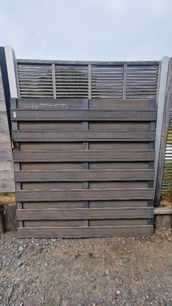 Écran de jardin composite gris foncé, Enlèvement, Comme neuf, 180 à 250 cm, Autres types