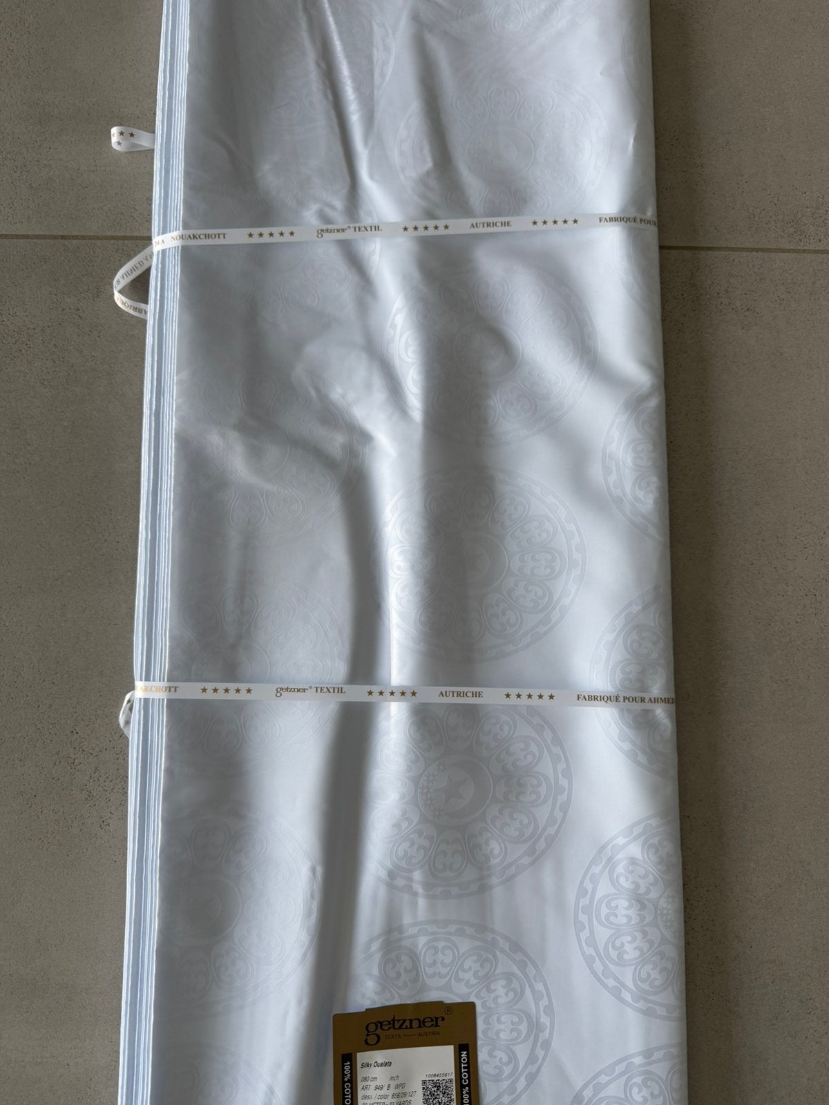 Prachtige originele Getzner Textil Austria stof, Ophalen of Verzenden, Nieuw, Wit, Katoen