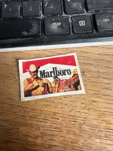 Marlboro lucifer doos etiket label, Verzamelen, Gebruikt, Info@merlbluc.et, Ophalen of Verzenden, Marlboro