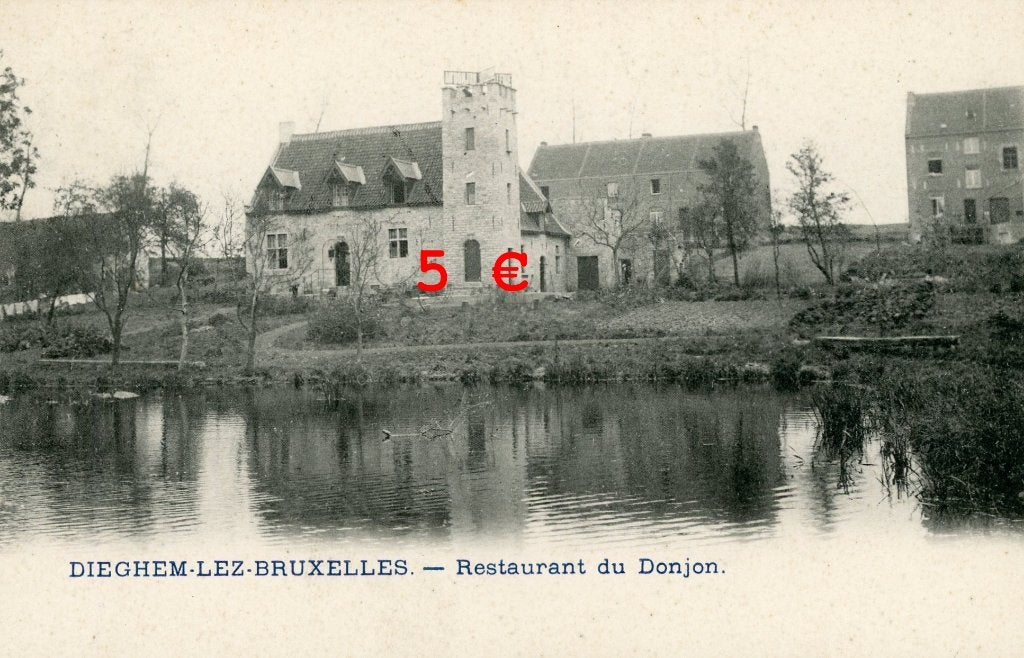 postkaart - De Donjon te Diegem, Verzenden