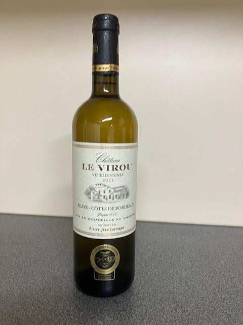 Witte Bord.  Chât.Le Virou Vieilles Vignes (2023) 12 flessen, Collections, Vins, Neuf, Pleine, Vin blanc, Enlèvement