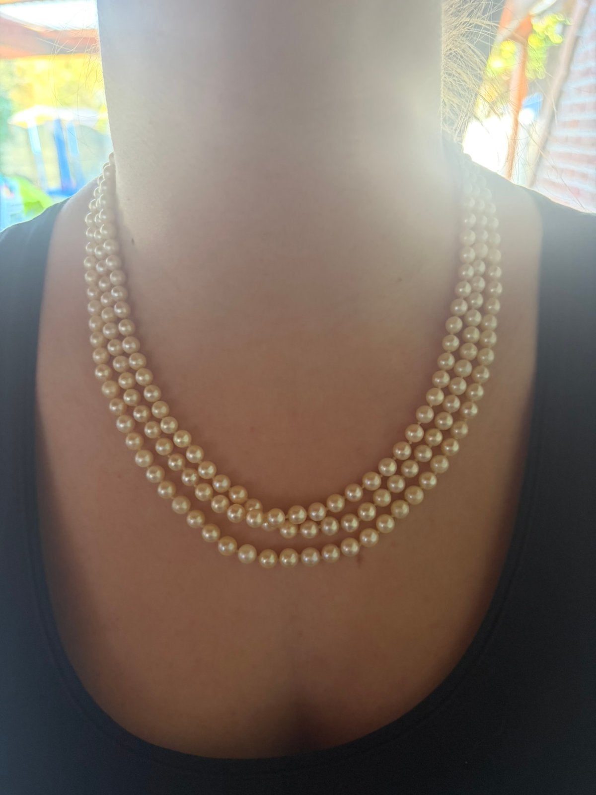 Fermeture 18 carats avec reconnaissance de perles, Enlèvement, Comme neuf, Or, Avec pendentif