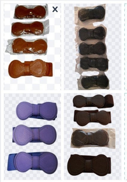 16 elastische tailleriemen, 4 kleuren, lgt 60-78 cm, NIEUW, Kleding | Dames, Riemen en Ceinturen, Overige kleuren, 5 cm of meer