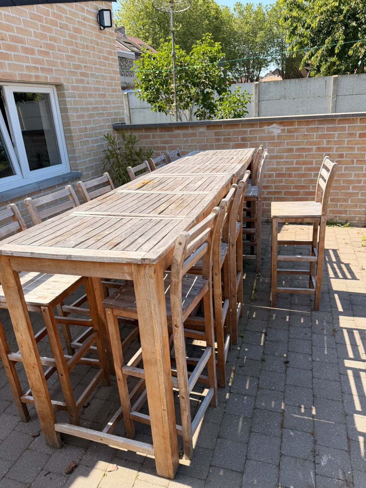 Tables de jardin A RESTAURER, Ophalen, Gebruikt, Rechthoekig, Hout