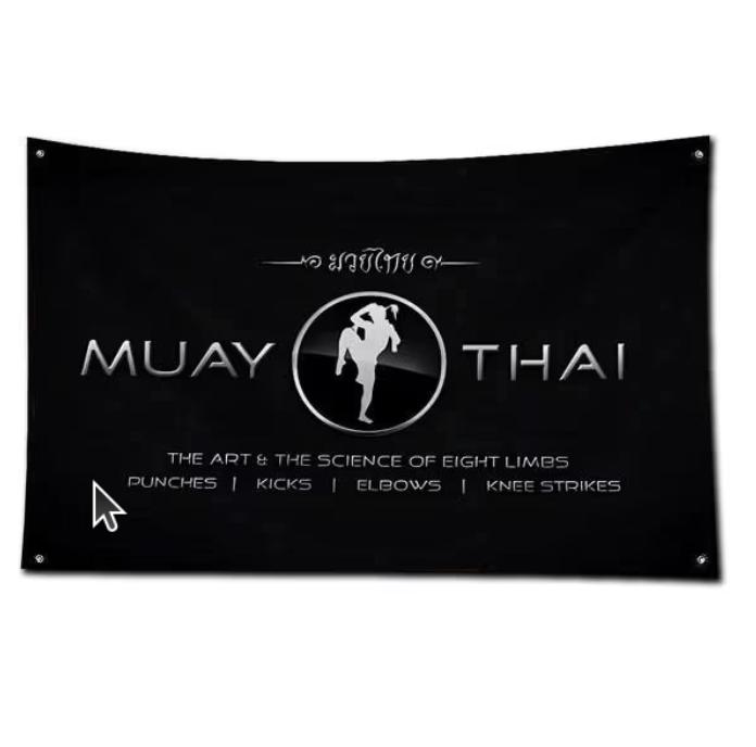 Grote vlaggen Muay Thai (150x90cm), Ophalen of Verzenden, Nieuw