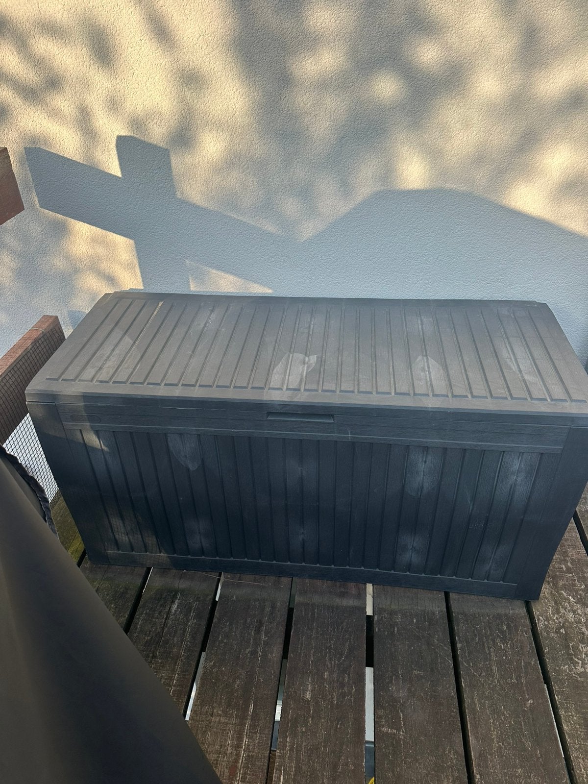 Coffre d extérieur et divers outils jardîage, Enlèvement, Utilisé, Râteau